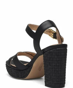 Lauren Ralph Lauren SOFTNAPA/WVNMTTRFIA-FENTON-SN-DRS Heeled Sandals For Women Black/black -Heeled shoes Sales Store raf802857999 cblackblack v10597602waq 2