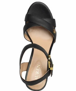 Lauren Ralph Lauren SOFTNAPA/WVNMTTRFIA-FENTON-SN-DRS Heeled Sandals For Women Black/black -Heeled shoes Sales Store raf802857999 cblackblack v10597602waq 3