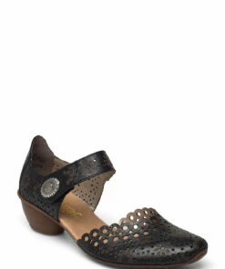 Rieker 43753-00 Heeled Sandals For Women Black