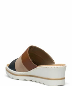 Rieker 67492-14 Wedge Heels For Women Blue Combination -Heeled shoes Sales Store rie67492 cbluecombination 2