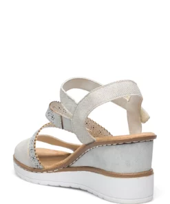 Rieker V3551-60 Heeled Sandals For Women Beige -Heeled shoes Sales Store riev355160 cbeige 2