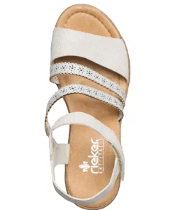 Rieker V3551-60 Heeled Sandals For Women Beige -Heeled shoes Sales Store riev355160 cbeige 3