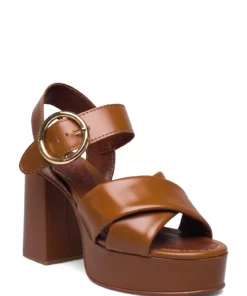 See by Chloé NEW GAUCHO 533 Heeled Sandals For Women Leather -Heeled shoes Sales Store sbcsb36033a cleather v13081 1