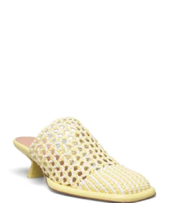 Sportmax FIRMA Heeled Sandals For Women Yellow 11 Sportmax FIRMA Heeled Sandals For Women Yellow -Heeled shoes Sales Store sce25210325600 cyellow 1