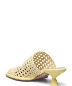 Sportmax FIRMA Heeled Sandals For Women Yellow 8 Sportmax FIRMA Heeled Sandals For Women Yellow -Heeled shoes Sales Store sce25210325600 cyellow 2