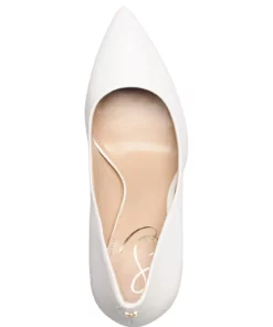Sam Edelman Hazel Pumps For Women Bright White -Heeled shoes Sales Store sene5638l cbrightwhite 3