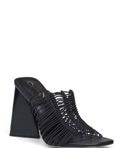 Sam Edelman Laurette Heeled Sandals For Women Black -Heeled shoes Sales Store seni0067s cblack 1