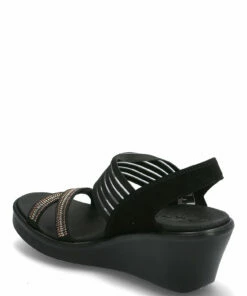 Skechers Womens Rumble On Wedge Heels For Women Blk Black -Heeled shoes Sales Store ske119067 cblkblack 2