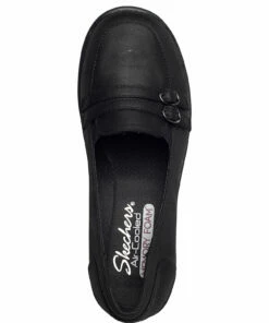 Skechers Womens Rumblers Wedge Heels For Women Black -Heeled shoes Sales Store ske44787 cblack 3