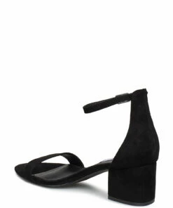 Steve Madden Irenee Sandal Heeled Sandals For Women White Croco -Heeled shoes Sales Store smnsm11000009 cblacksuede 2