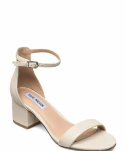 Steve Madden Irenee Sandal Heeled Sandals For Women White Croco -Heeled shoes Sales Store smnsm11000009 cboneleather