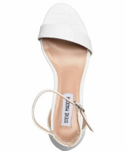 Steve Madden Irenee Sandal Heeled Sandals For Women White Croco -Heeled shoes Sales Store smnsm11000009 cwhitecroco 3