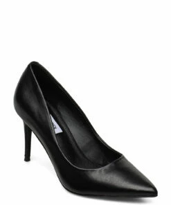 Steve Madden Lillie Pump Pumps For Women Blush Leather -Heeled shoes Sales Store smnsm11000480 cblackleather