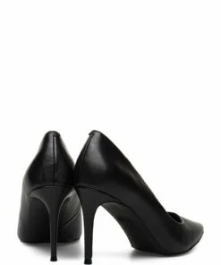 Steve Madden Lillie Pump Pumps For Women Blush Leather -Heeled shoes Sales Store smnsm11000480 cblackleather 4