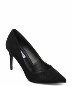 Steve Madden Lillie Pump Pumps For Women Blush Leather -Heeled shoes Sales Store smnsm11000480 cblacksuede 1