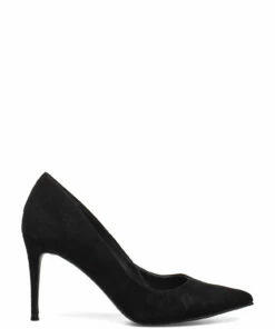 Steve Madden Lillie Pump Pumps For Women Blush Leather -Heeled shoes Sales Store smnsm11000480 cblacksuede 1