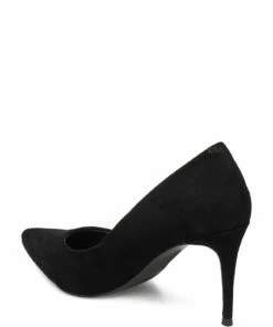 Steve Madden Lillie Pump Pumps For Women Blush Leather -Heeled shoes Sales Store smnsm11000480 cblacksuede 2