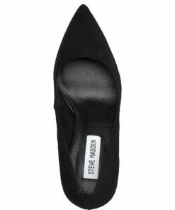 Steve Madden Lillie Pump Pumps For Women Blush Leather -Heeled shoes Sales Store smnsm11000480 cblacksuede 3
