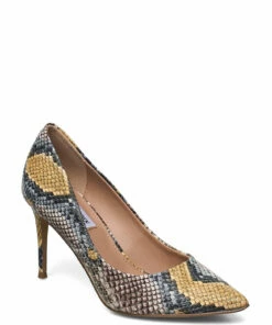 Steve Madden Lillie Pump Pumps For Women Blush Leather -Heeled shoes Sales Store smnsm11000480 cmultisnake