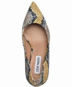 Steve Madden Lillie Pump Pumps For Women Blush Leather -Heeled shoes Sales Store smnsm11000480 cmultisnake 3