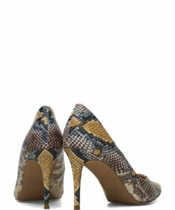 Steve Madden Lillie Pump Pumps For Women Blush Leather -Heeled shoes Sales Store smnsm11000480 cmultisnake 4