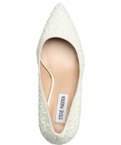 Steve Madden Lillie-R Pump Pumps For Women White -Heeled shoes Sales Store smnsm11001581 cwhite 3