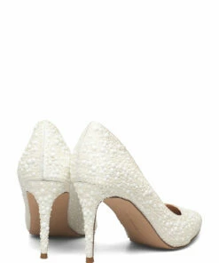 Steve Madden Lillie-R Pump Pumps For Women White -Heeled shoes Sales Store smnsm11001581 cwhite 4