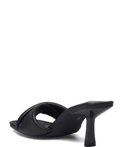 Steve Madden Thai Sandal Heeled Sandals For Women White Leather -Heeled shoes Sales Store smnsm11001884 cblackleather 2