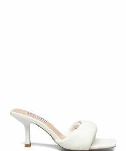 Steve Madden Thai Sandal Heeled Sandals For Women White Leather -Heeled shoes Sales Store smnsm11001884 cwhiteleather 1