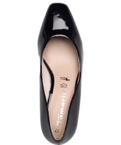 Tamaris Woms Court Shoe Pumps For Women Black Patent -Heeled shoes Sales Store tam112240128 cblackpatent v018 3