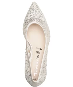 Tamaris Woms Court Shoe Pumps For Women Black Glam -Heeled shoes Sales Store tam112241328 civoryglam v434 3