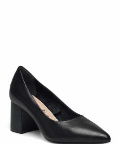 Tamaris Woms Court Shoe Pumps For Women Black Leather