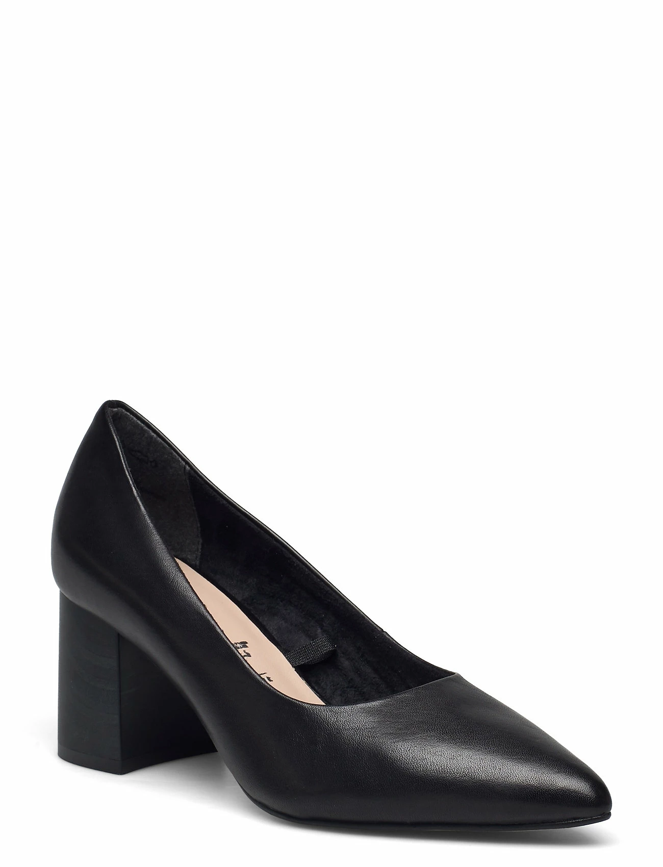 Tamaris Woms Court Shoe Pumps For Women Black Leather 1 Tamaris Woms Court Shoe Pumps For Women Black Leather
