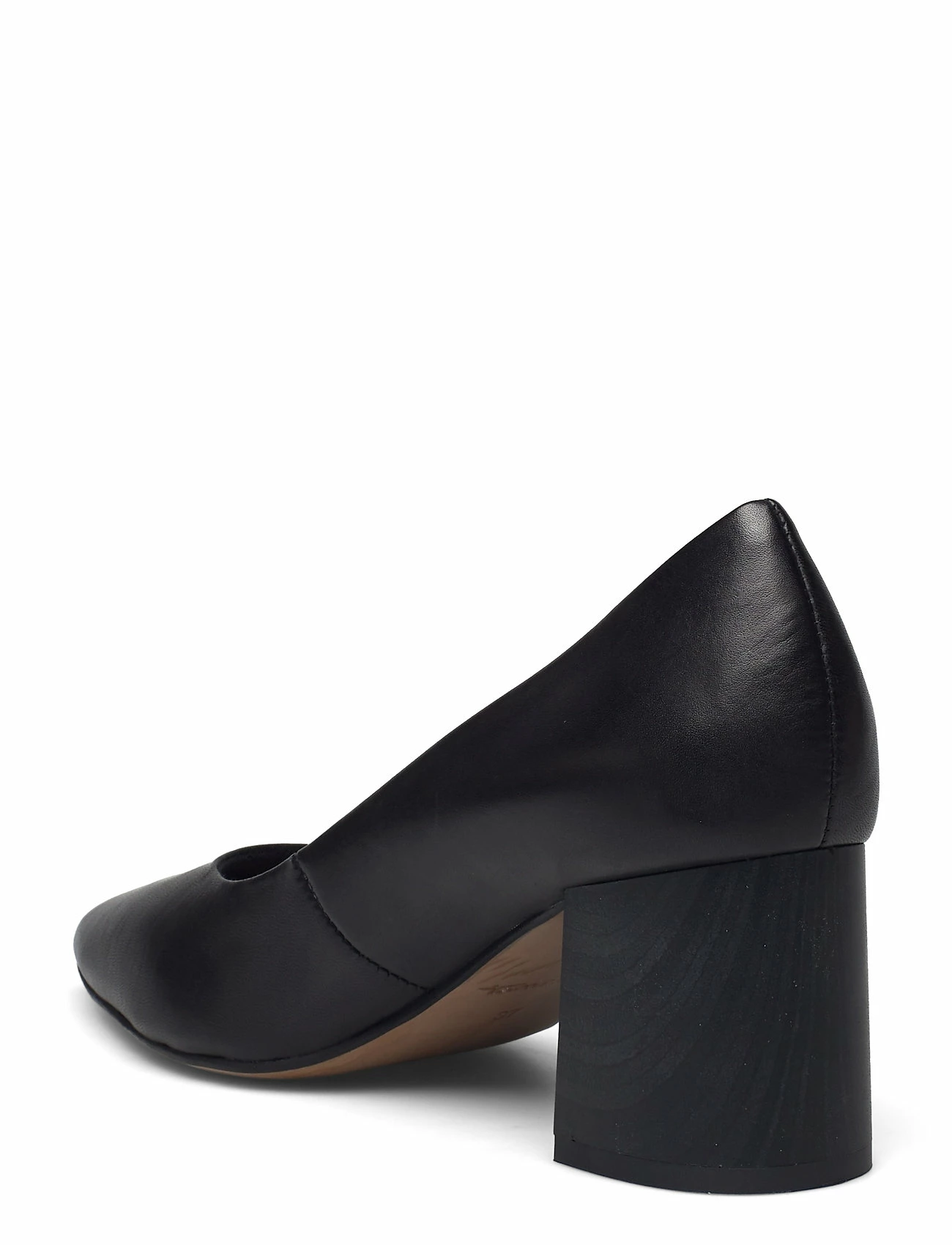 Tamaris Woms Court Shoe Pumps For Women Black Leather 3 Tamaris Woms Court Shoe Pumps For Women Black Leather - Image 3