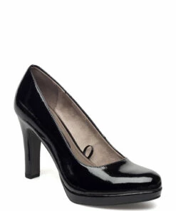 Tamaris Woms Court Shoe - Lycoris Pumps For Women Powder Patent 61 Tamaris Woms Court Shoe - Lycoris Pumps For Women Powder Patent -Heeled shoes Sales Store tam112242628 blackpatent 018