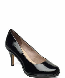 Tamaris Woms Court Shoe Pumps For Women Cream Patent 46 Tamaris Woms Court Shoe Pumps For Women Cream Patent -Heeled shoes Sales Store tam112244426 cblackpatent v018 1