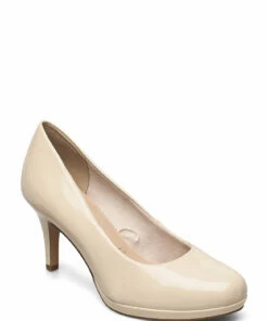 Tamaris Woms Court Shoe Pumps For Women Cream Patent 45 Tamaris Woms Court Shoe Pumps For Women Cream Patent -Heeled shoes Sales Store tam112244426 ccreampatent v451 1