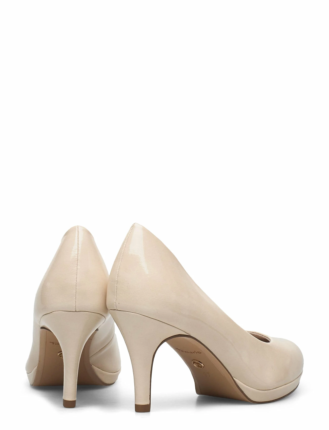 Tamaris Woms Court Shoe Pumps For Women Cream Patent 10 Tamaris Woms Court Shoe Pumps For Women Cream Patent - Image 10