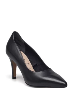 Tamaris Woms Court Shoe Pumps For Women Black Leather 22 Tamaris Woms Court Shoe Pumps For Women Black Leather -Heeled shoes Sales Store tam112249428 cblackleather v003 1