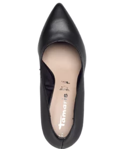 Tamaris Woms Court Shoe Pumps For Women Black Leather 15 Tamaris Woms Court Shoe Pumps For Women Black Leather -Heeled shoes Sales Store tam112249428 cblackleather v003 3