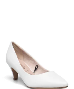 Tamaris Woms Court Shoe Pumps For Women White Matt 11 Tamaris Woms Court Shoe Pumps For Women White Matt -Heeled shoes Sales Store tam112249528 cwhitematt v140 1
