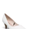 Tamaris Woms Court Shoe Pumps For Women White Matt