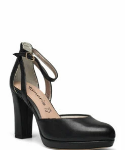 Tamaris Woms Slip-on Pumps For Women Nude Patent -Heeled shoes Sales Store tam112440126 cblackmatt v020