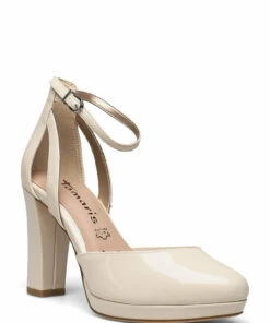 Tamaris Woms Slip-on Pumps For Women Nude Patent -Heeled shoes Sales Store tam112440126 cnudepatent v253 1