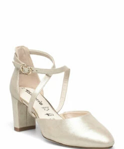 Tamaris Woms Slip-on Pumps For Women Light Gold -Heeled shoes Sales Store tam112441028 clightgold v909