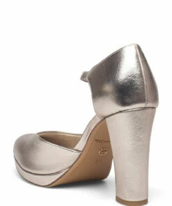 Tamaris Woms Slip-on Pumps For Women Black Matt -Heeled shoes Sales Store tam112441128 clightgold v909 2