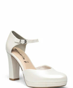 Tamaris Woms Slip-on Pumps For Women Black Matt -Heeled shoes Sales Store tam112441128 cpearl v229