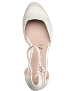 Tamaris Woms Slip-on Pumps For Women Pearl Satin -Heeled shoes Sales Store tam112441228 cpearlsatin v150 3