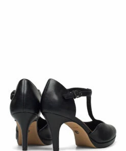 Tamaris Woms Slip-on Pumps For Women Silver Glam -Heeled shoes Sales Store tam112446326 cblackmatt v020 4