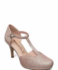 Tamaris Woms Slip-on Pumps For Women Silver Glam -Heeled shoes Sales Store tam112446326 croseglam v586 1